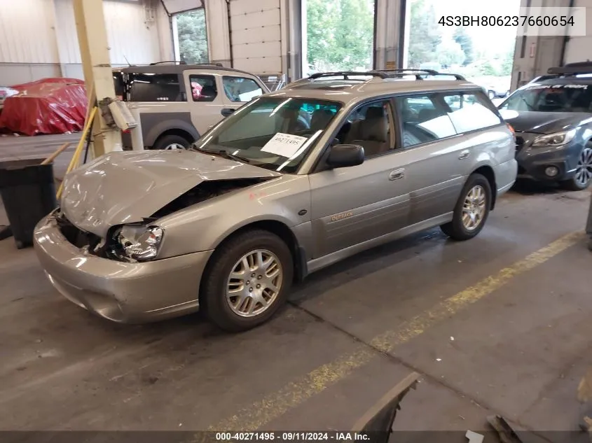 2003 Subaru Outback Outback H6 3.0 Ll Bean VIN: 4S3BH806237660654 Lot: 40271495