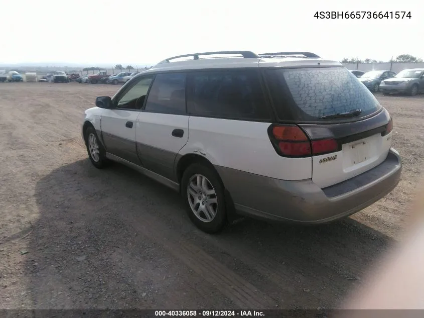 2003 Subaru Outback VIN: 4S3BH665736641574 Lot: 40336058