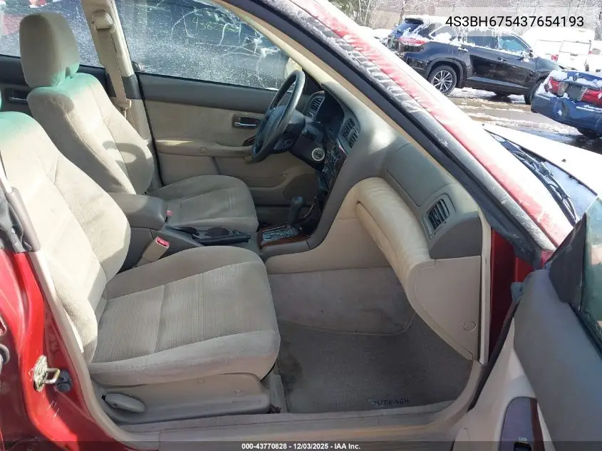 4S3BH675437654193 2003 Subaru Outback