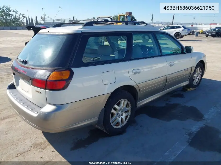 4S3BH686036621950 2003 Subaru Outback Limited