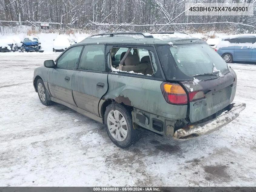 2004 Subaru Outback VIN: 4S3BH675X47640901 Lot: 39538853