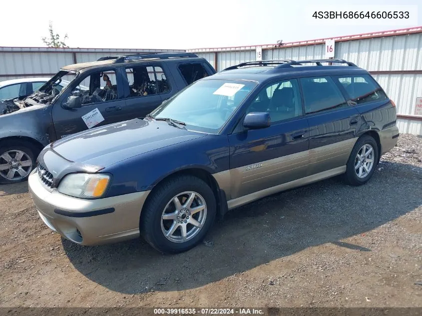 2004 Subaru Outback Limited VIN: 4S3BH686646606533 Lot: 39916535