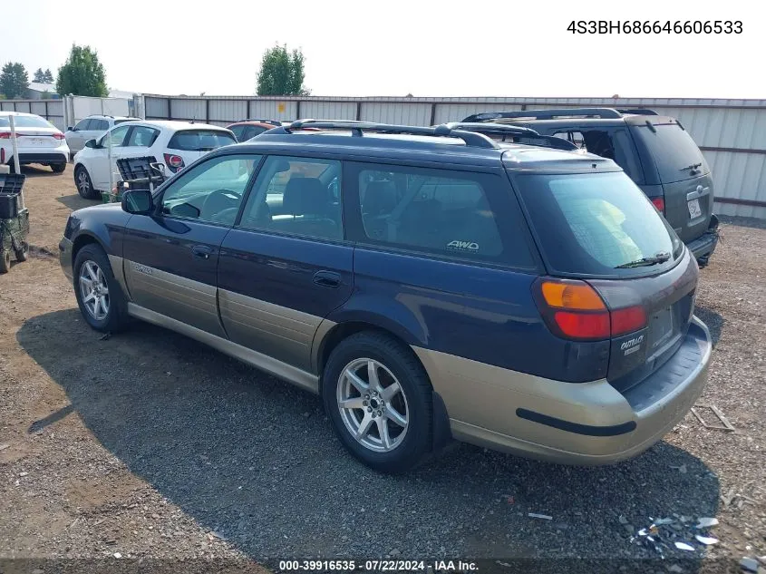 2004 Subaru Outback Limited VIN: 4S3BH686646606533 Lot: 39916535