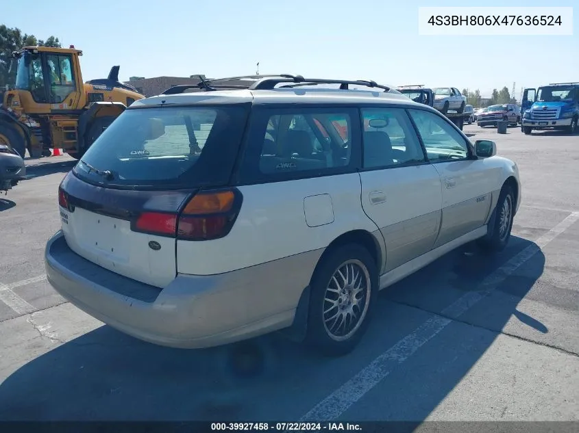 2004 Subaru Outback H6-3.0 L.l. Bean Edition VIN: 4S3BH806X47636524 Lot: 39927458