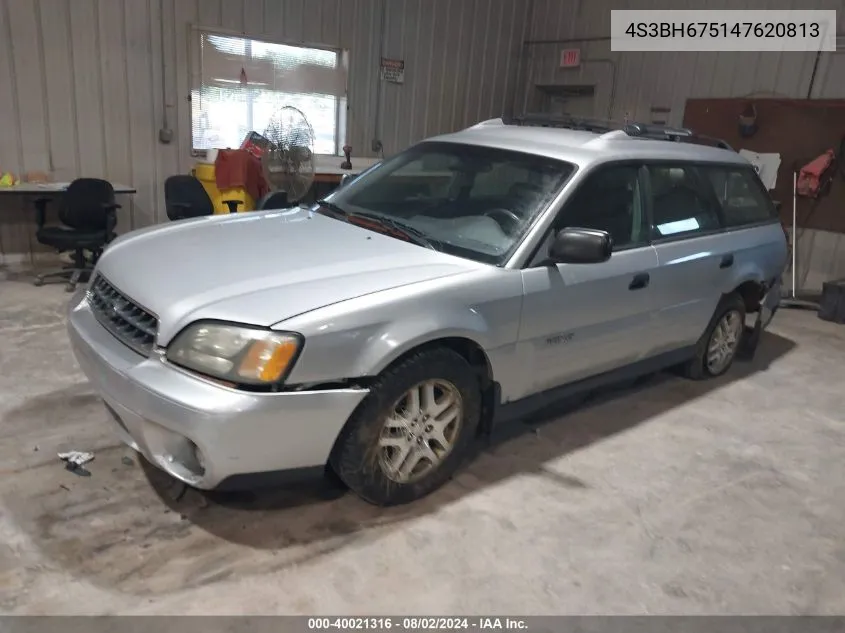 2004 Subaru Outback VIN: 4S3BH675147620813 Lot: 40021316