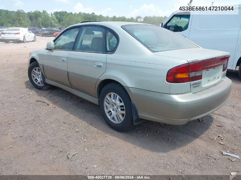 2004 Subaru Outback Limited VIN: 4S3BE686147210044 Lot: 40027739