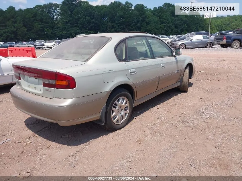 2004 Subaru Outback Limited VIN: 4S3BE686147210044 Lot: 40027739