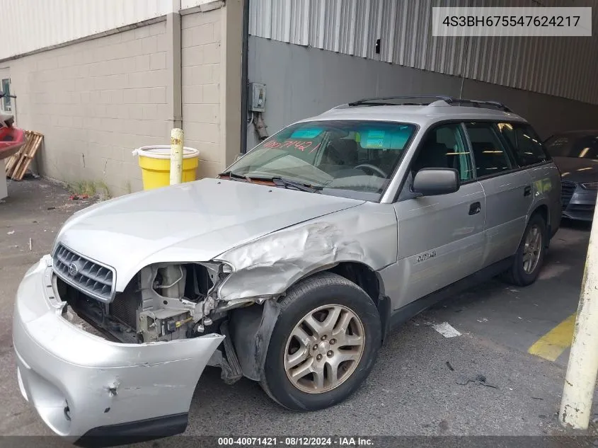 2004 Subaru Outback Outback Awp VIN: 4S3BH675547624217 Lot: 40071421