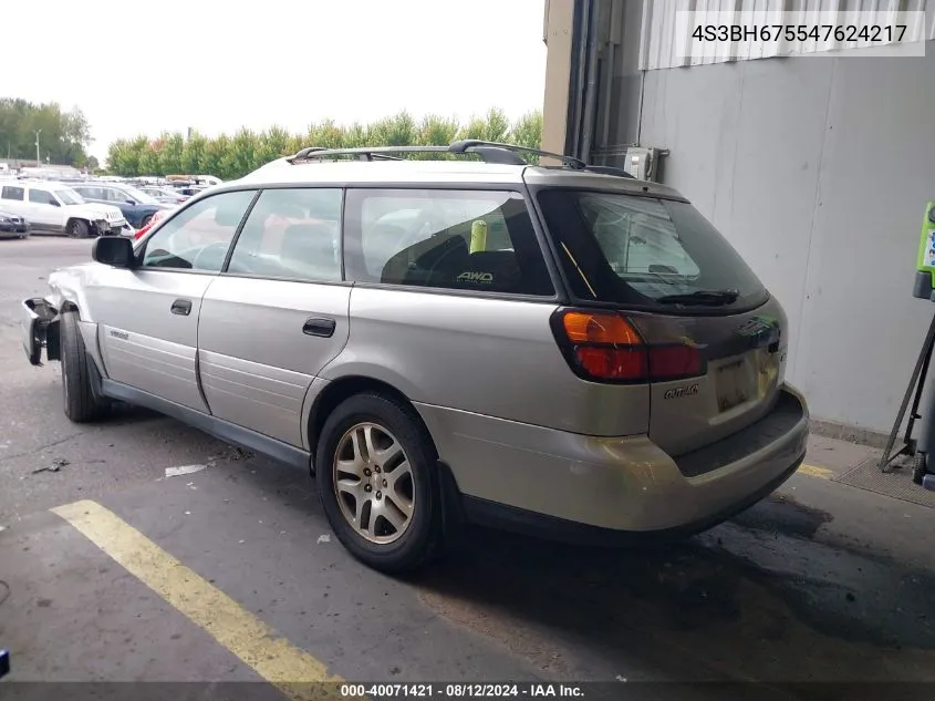 2004 Subaru Outback Outback Awp VIN: 4S3BH675547624217 Lot: 40071421