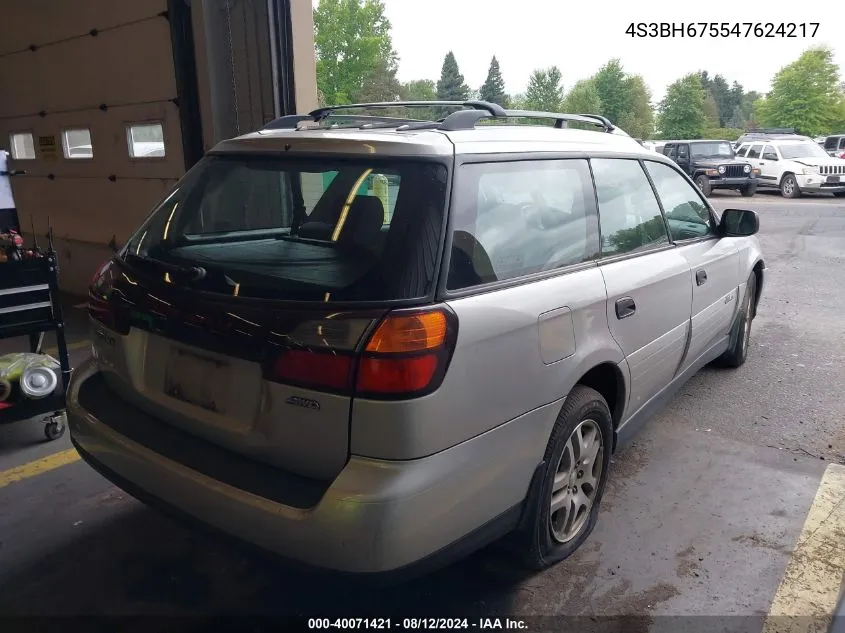 2004 Subaru Outback Outback Awp VIN: 4S3BH675547624217 Lot: 40071421