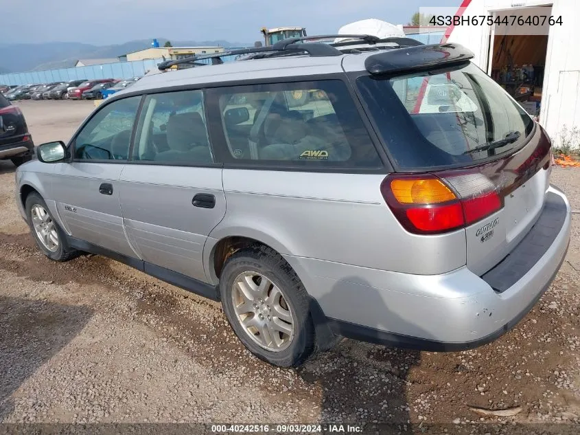 2004 Subaru Outback VIN: 4S3BH675447640764 Lot: 40242516