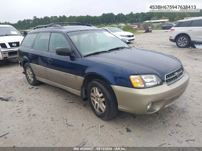 2004 Subaru Outback VIN: 4S3BH675947638413 Lot: 40280827