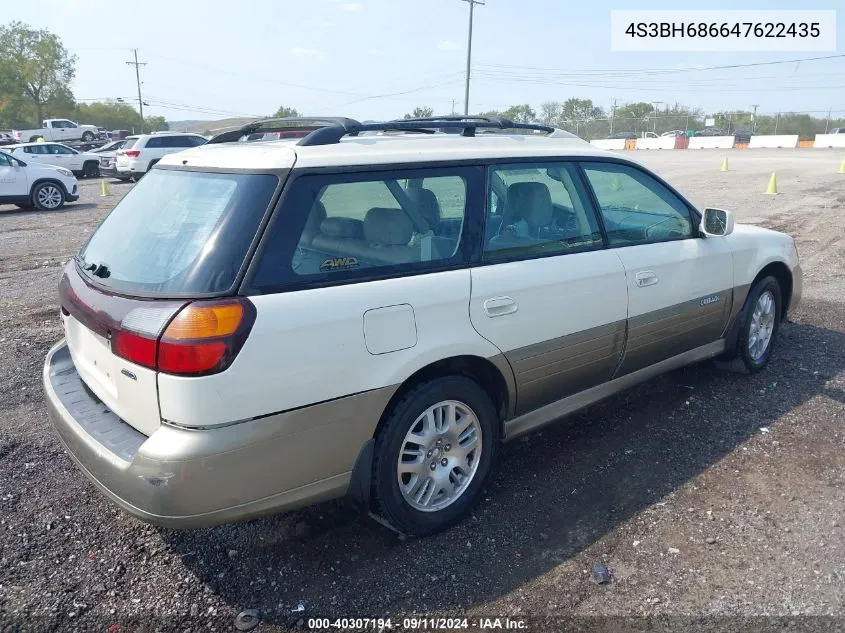 2004 Subaru Outback Limited VIN: 4S3BH686647622435 Lot: 40307194