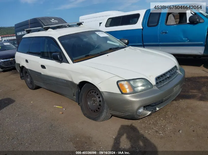 2004 Subaru Outback VIN: 4S3BH675046642064 Lot: 40336098