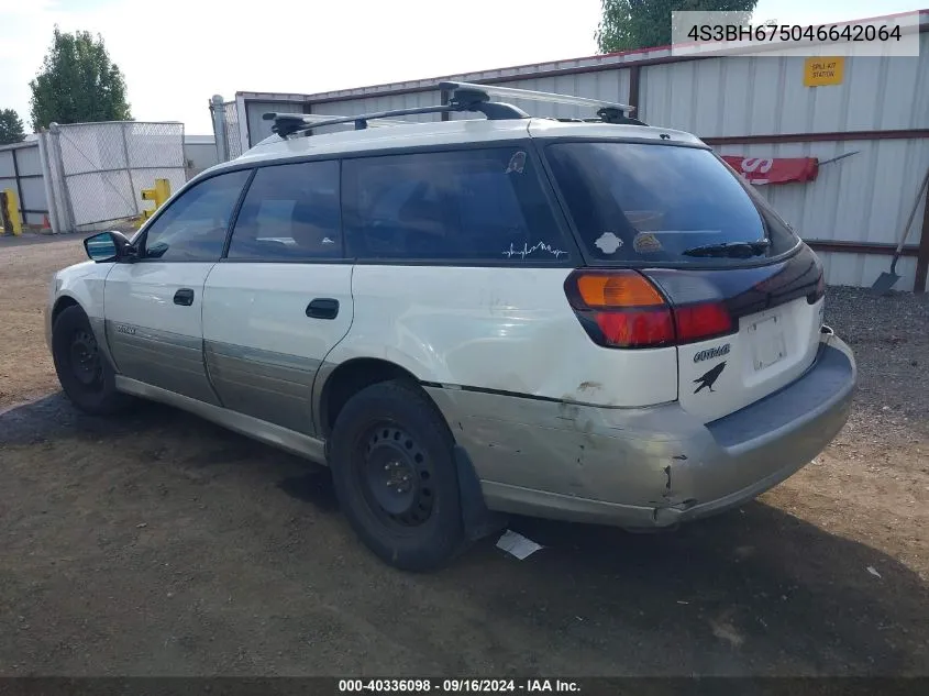 2004 Subaru Outback VIN: 4S3BH675046642064 Lot: 40336098