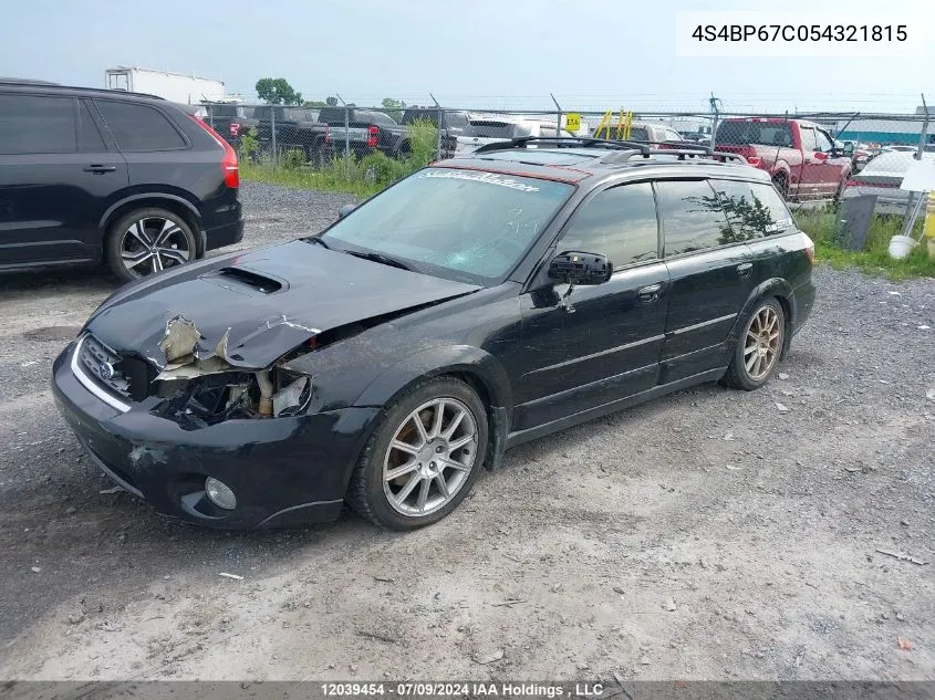 4S4BP67C054321815 2005 Subaru Outback 2.5Xt Limited