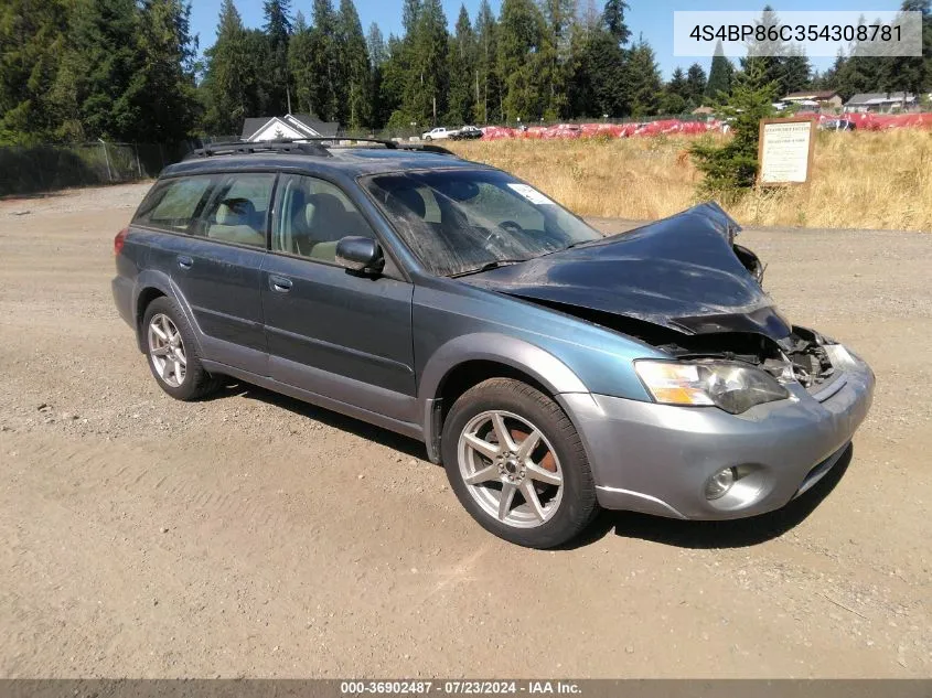 2005 Subaru Outback 3.0R L.l. Bean Edition VIN: 4S4BP86C354308781 Lot: 36902487