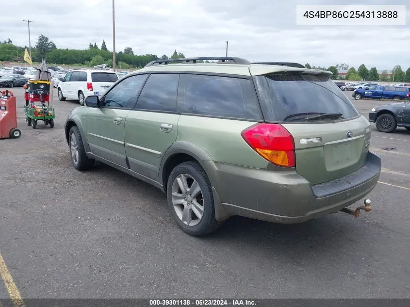 2005 Subaru Outback 3.0R L.l. Bean Edition VIN: 4S4BP86C254313888 Lot: 39301138