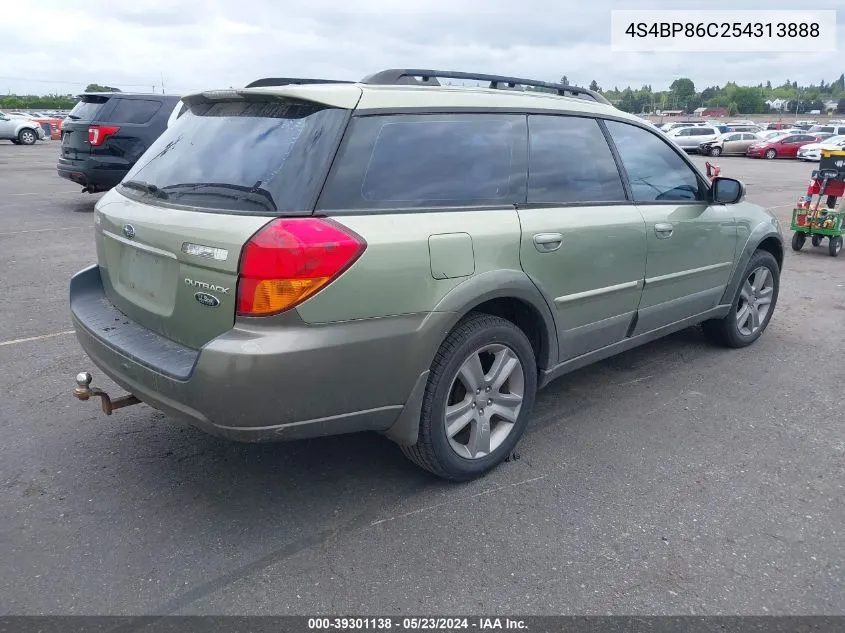 2005 Subaru Outback 3.0R L.l. Bean Edition VIN: 4S4BP86C254313888 Lot: 39301138