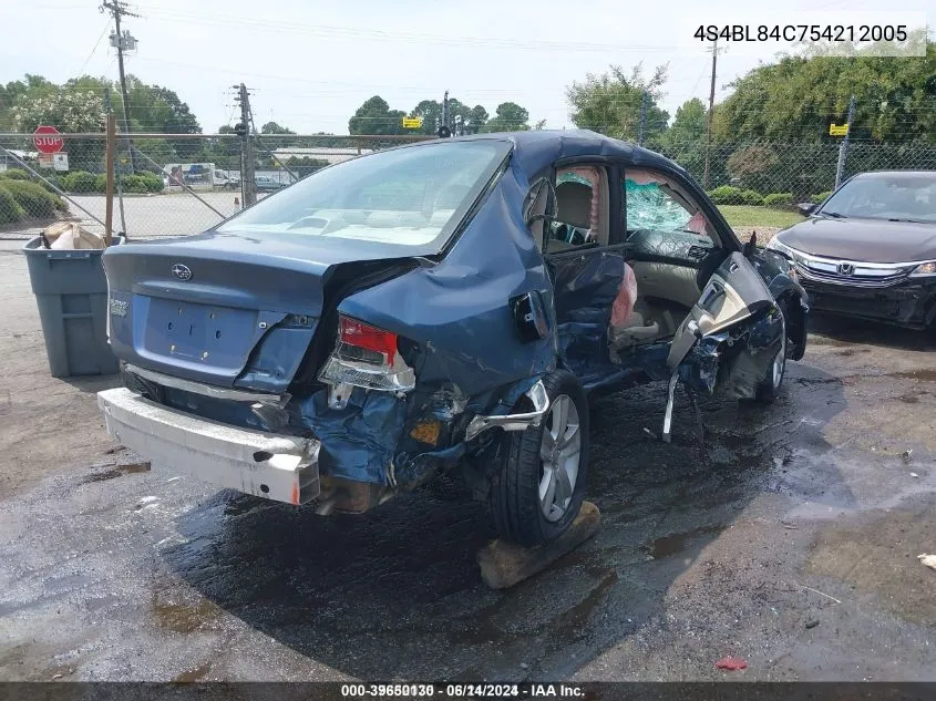 4S4BL84C754212005 2005 Subaru Outback 3.0R