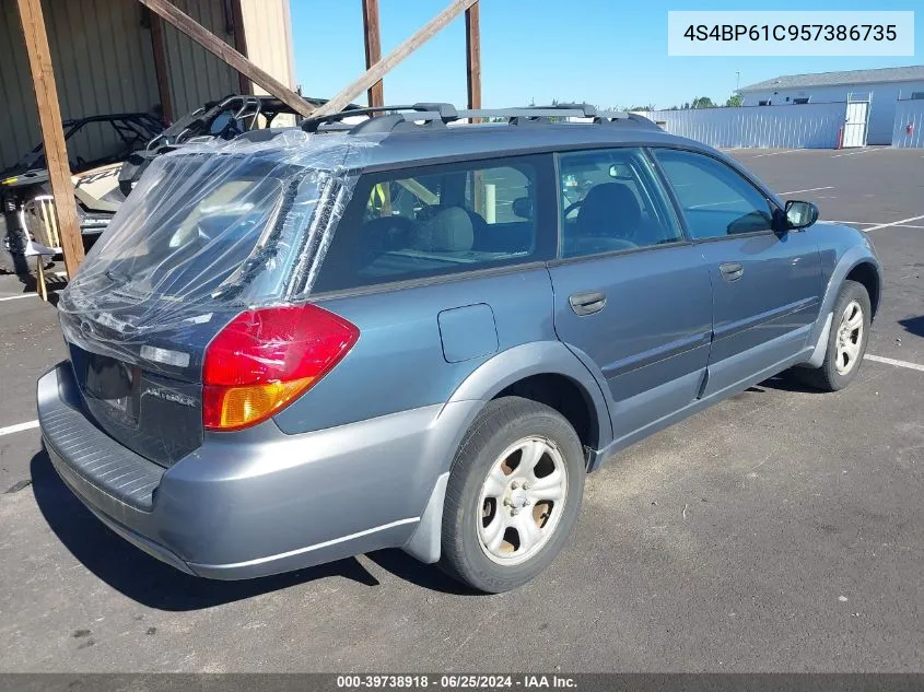 4S4BP61C957386735 2005 Subaru Outback 2.5I