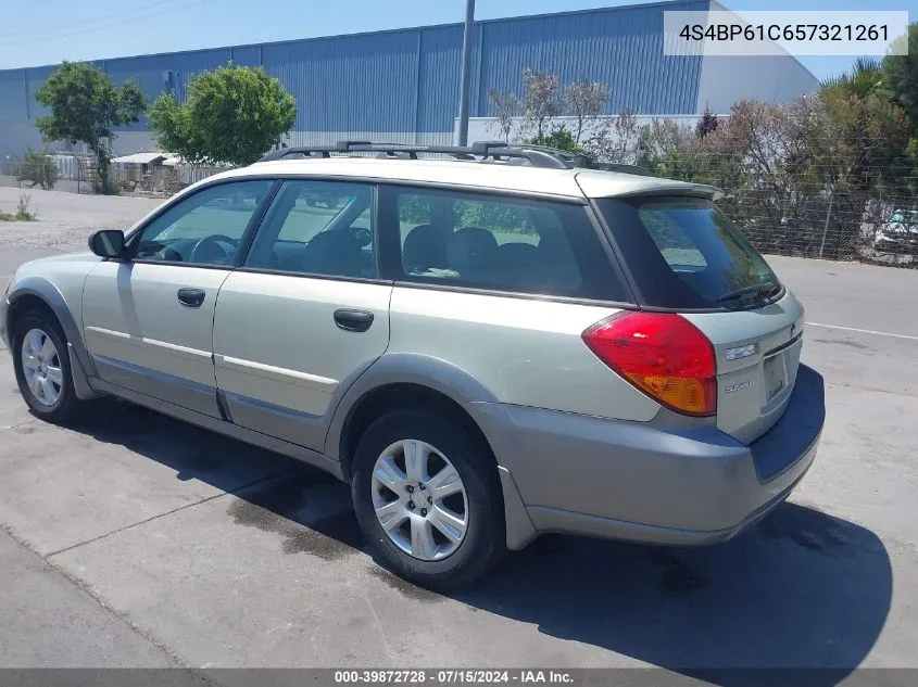 4S4BP61C657321261 2005 Subaru Outback 2.5I