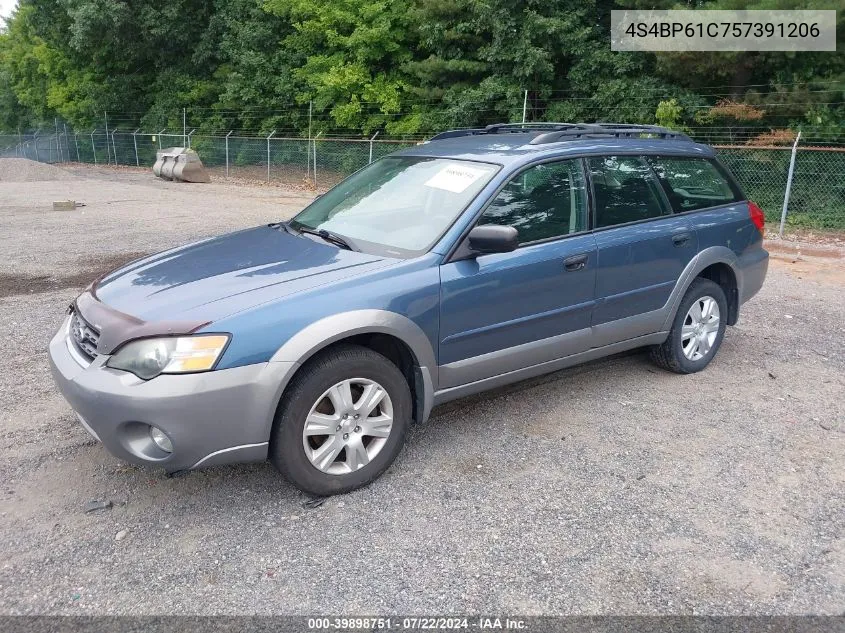 2005 Subaru Outback 2.5I VIN: 4S4BP61C757391206 Lot: 39898751