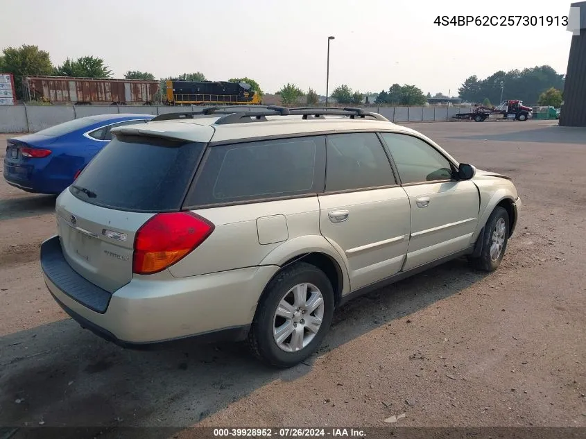 4S4BP62C257301913 2005 Subaru Outback 2.5I Limited