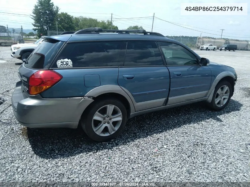 2005 Subaru Outback 3.0R L.l. Bean Edition VIN: 4S4BP86C254379714 Lot: 39947887