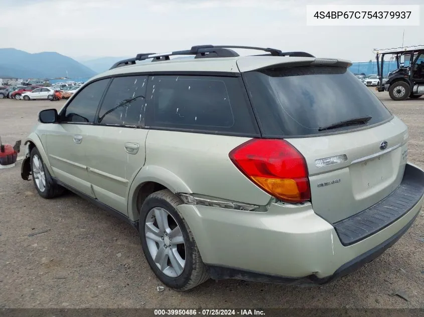 4S4BP67C754379937 2005 Subaru Outback 2.5Xt Limited