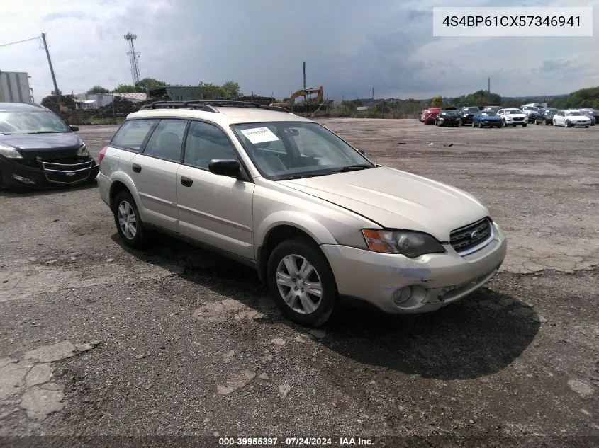 2005 Subaru Outback 2.5I VIN: 4S4BP61CX57346941 Lot: 39955397