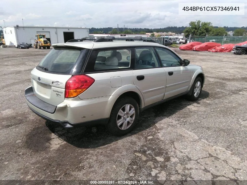 2005 Subaru Outback 2.5I VIN: 4S4BP61CX57346941 Lot: 39955397