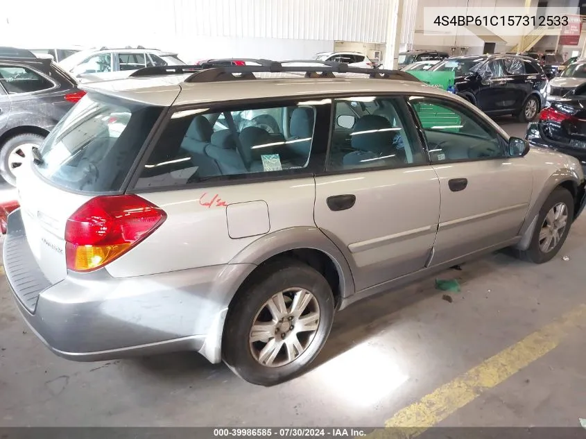 4S4BP61C157312533 2005 Subaru Outback 2.5I