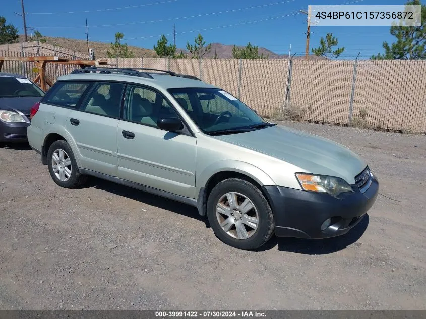 2005 Subaru Outback 2.5I VIN: 4S4BP61C157356872 Lot: 39991422