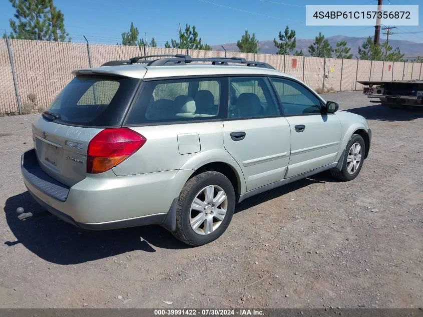 2005 Subaru Outback 2.5I VIN: 4S4BP61C157356872 Lot: 39991422