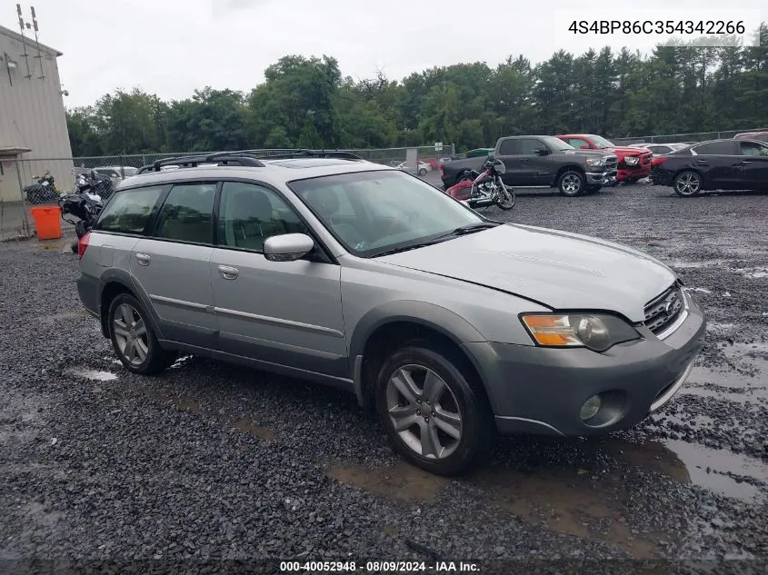 2005 Subaru Outback 3.0R L.l. Bean Edition VIN: 4S4BP86C354342266 Lot: 40052948