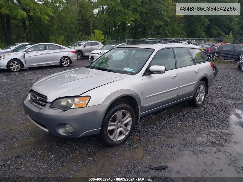 2005 Subaru Outback 3.0R L.l. Bean Edition VIN: 4S4BP86C354342266 Lot: 40052948