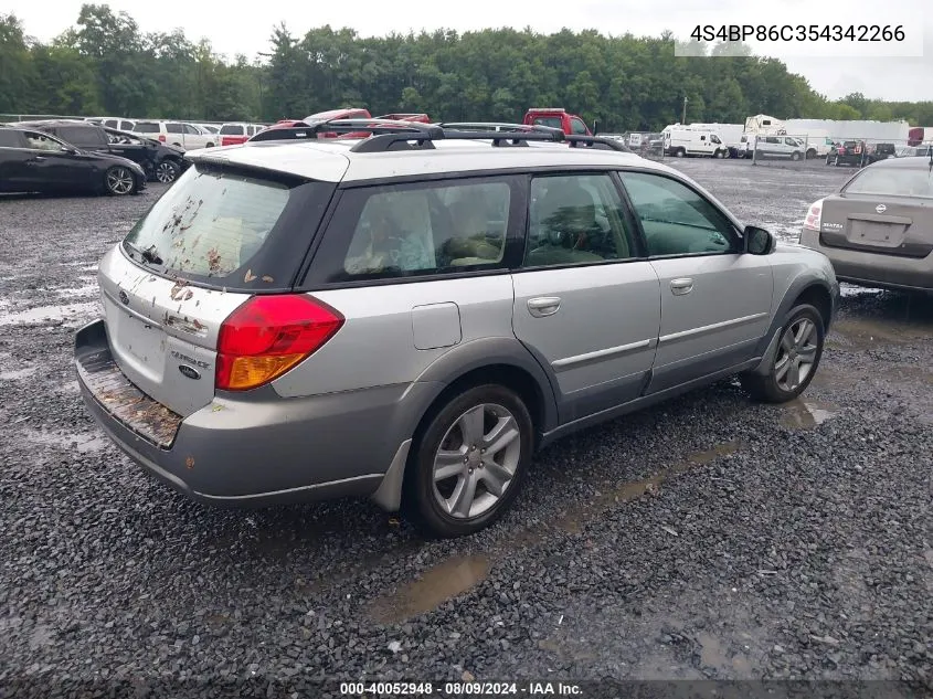 2005 Subaru Outback 3.0R L.l. Bean Edition VIN: 4S4BP86C354342266 Lot: 40052948