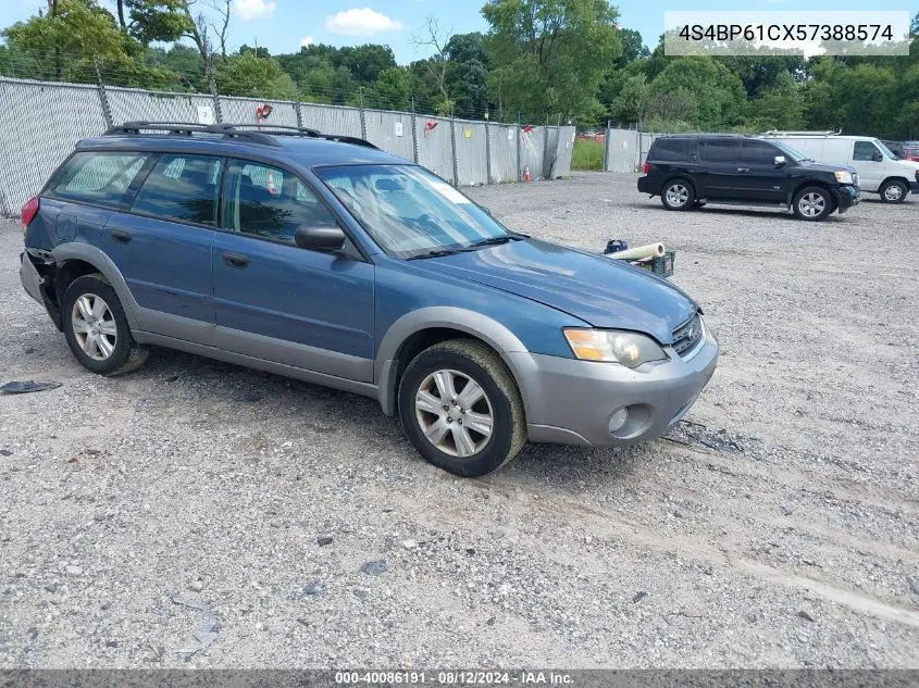 2005 Subaru Outback 2.5I VIN: 4S4BP61CX57388574 Lot: 40086191