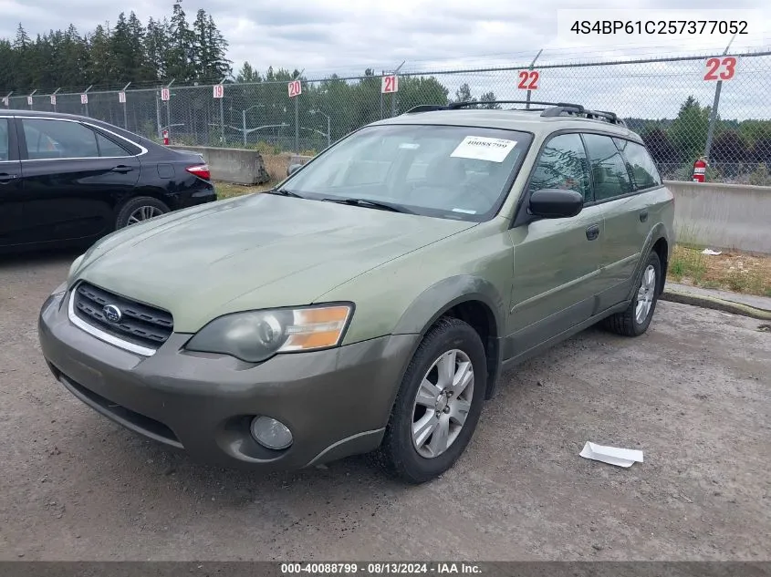 2005 Subaru Outback 2.5I VIN: 4S4BP61C257377052 Lot: 40088799