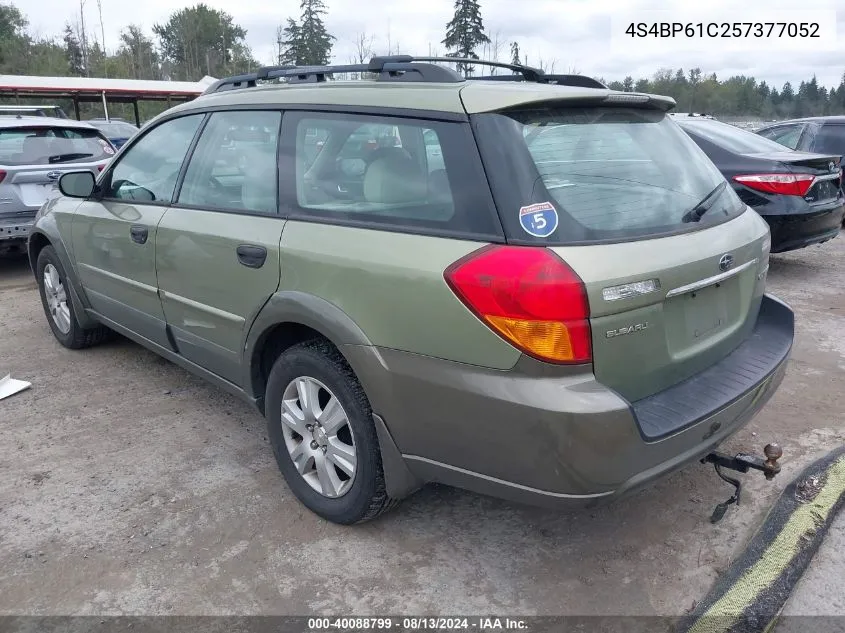 2005 Subaru Outback 2.5I VIN: 4S4BP61C257377052 Lot: 40088799