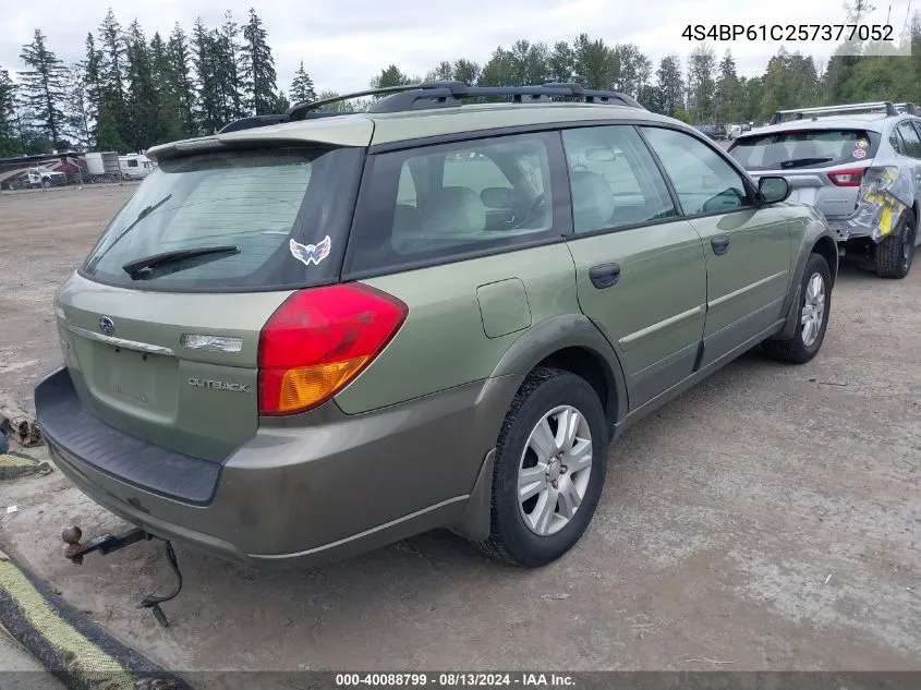 4S4BP61C257377052 2005 Subaru Outback 2.5I