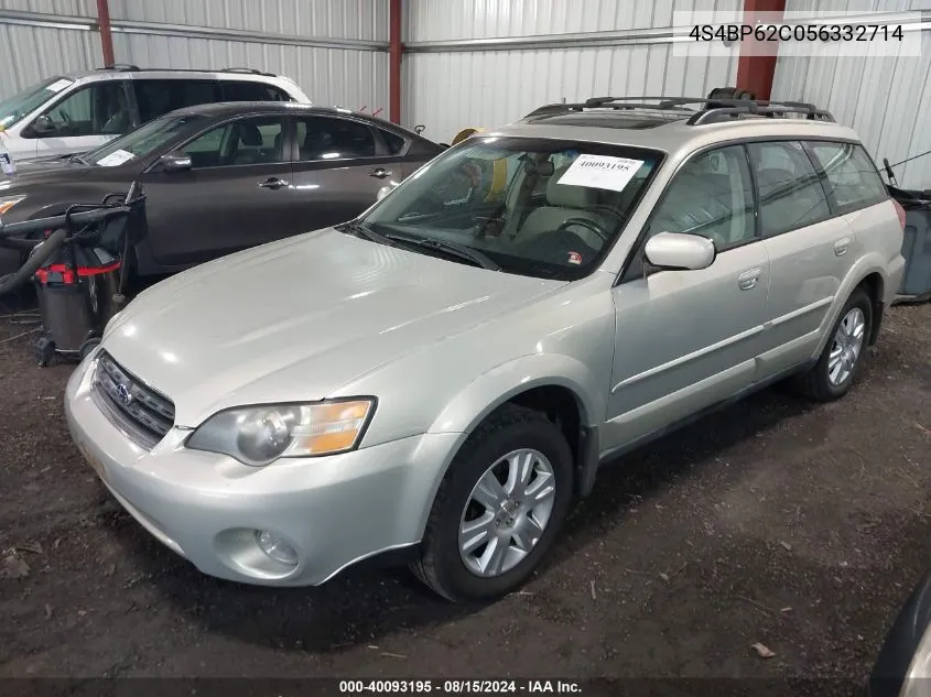 2005 Subaru Outback 2.5I Limited VIN: 4S4BP62C056332714 Lot: 40093195