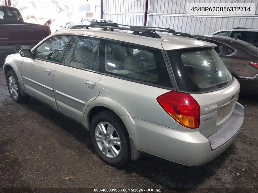 4S4BP62C056332714 2005 Subaru Outback 2.5I Limited