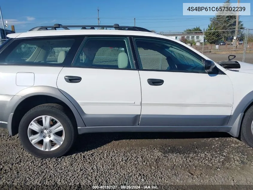 2005 Subaru Outback 2.5I VIN: 4S4BP61C657302239 Lot: 40192127