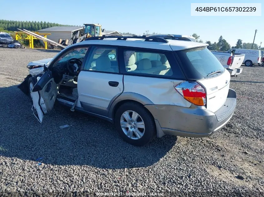 2005 Subaru Outback 2.5I VIN: 4S4BP61C657302239 Lot: 40192127