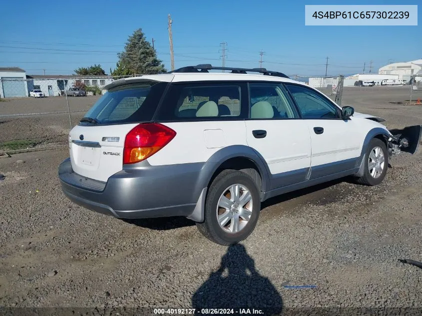 2005 Subaru Outback 2.5I VIN: 4S4BP61C657302239 Lot: 40192127