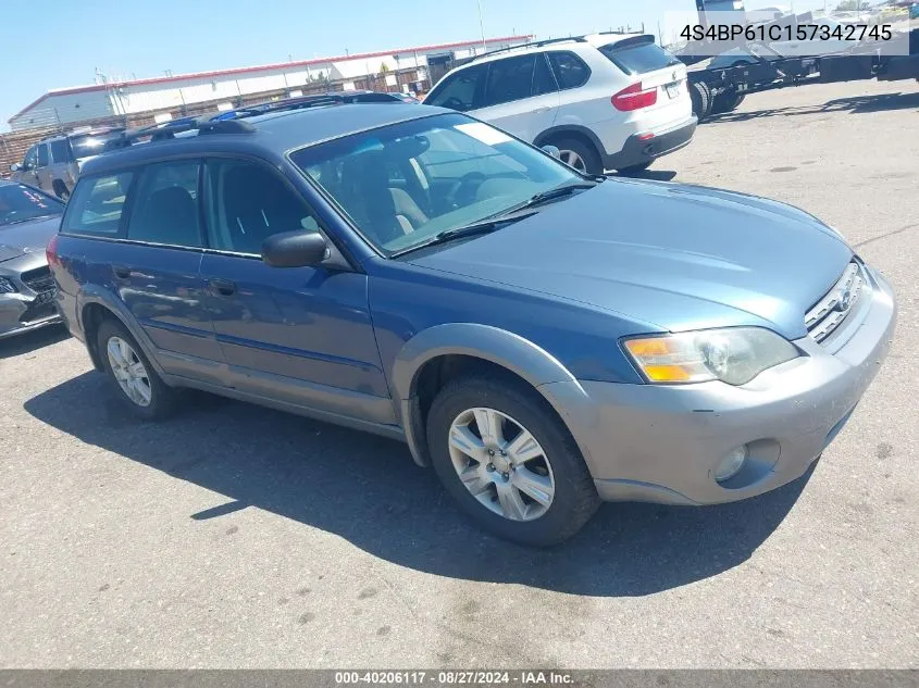 4S4BP61C157342745 2005 Subaru Outback 2.5I