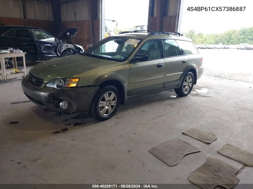 2005 Subaru Outback 2.5I VIN: 4S4BP61CX57386887 Lot: 40208171