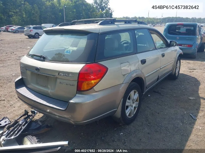 2005 Subaru Outback 2.5I VIN: 4S4BP61C457382642 Lot: 40217652